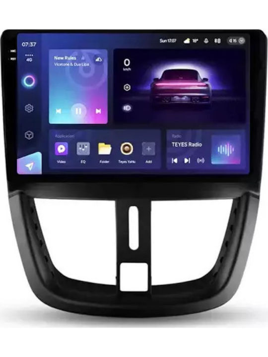 Teyes Sistem Audio Auto pentru Peugeot 207 Skoda Rapid 2006-2015 (Bluetooth/USB/WiFi/GPS/Apple-Carplay/Android-Auto) cu Ecran Tactil 9.5"