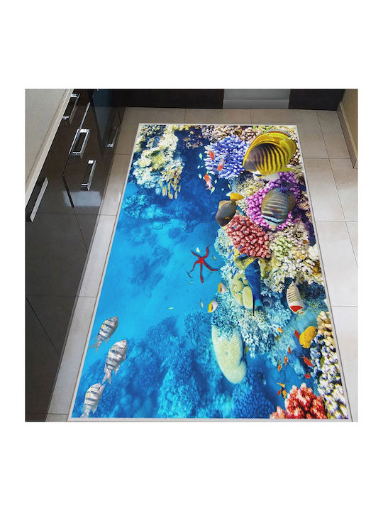 Conceptum Hypnose Wookece166 Kitchen Mat Runner Blue-multi 60x100εκ.