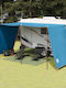 vidaXL Zelt Terrasse Blau 3.02x2.4m