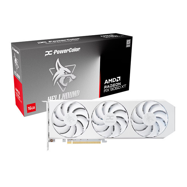 PowerColor Radeon RX 9060 XT 16GB GDDR6 Alb Spectral OC Placă
