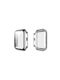 Eko Full Cover Case Watch 41mm Tempered Glass Screen Protector Silver