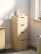 HomCom Floor Bathroom Shelf Wooden 29x29x83cm