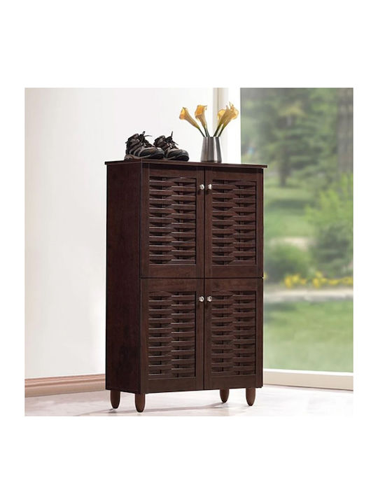 Holz Schuhschrank Miranda 77x34x123cm