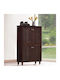 Holz Schuhschrank Miranda 77x34x123cm
