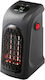 Acasă Fan Heater Room Floor Negru 400W