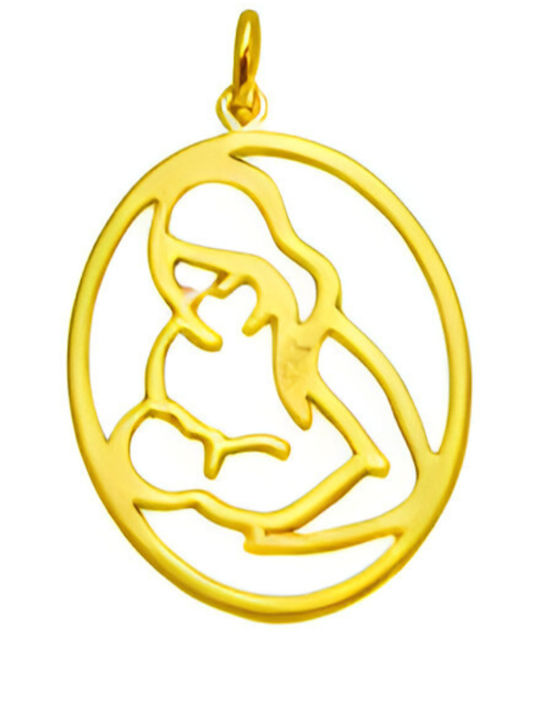 Gatsa Charm Мама от Жълто Злато 9К
