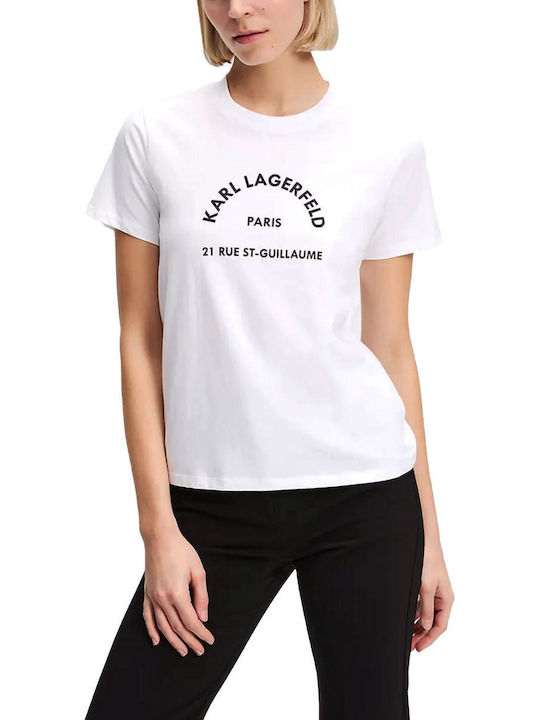 Karl Lagerfeld Γυναικείο Αθλητικό T-shirt White