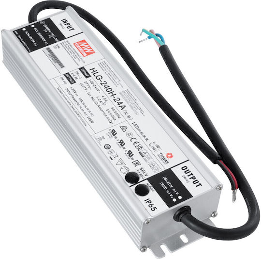 GloboStar Adjustable LED Power Supply Waterproof IP65 240W Power with 24V Output Voltage 12 pcs