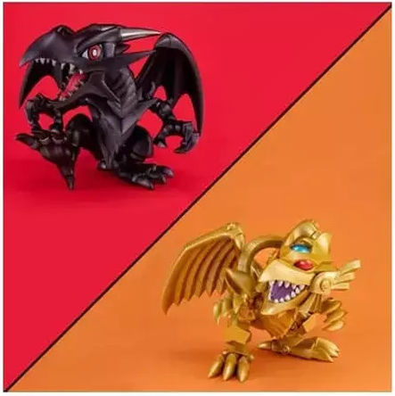 Yu-Gi-Oh Duel Monsters Червеноглед Черен Дракон и Крилат Дракон Ра Подарък 13 см