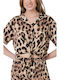 Women's Long Sleeve Shirt Tiger, Brown