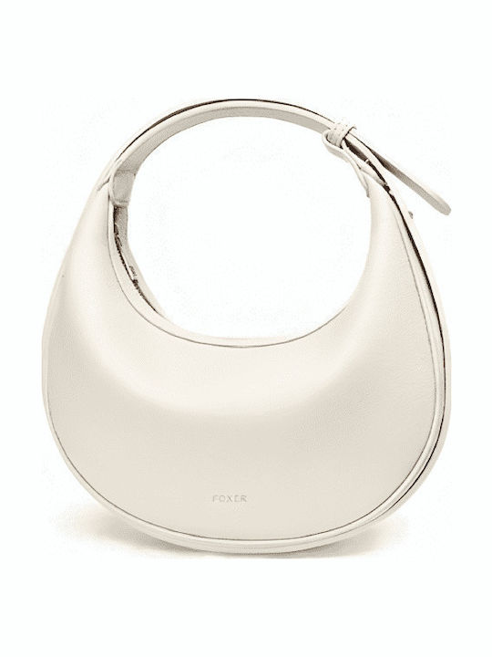 Leder Damentasche Tote Handtasche Ecru