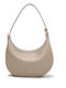 Leather Women's Bag Tote Handbag Beige