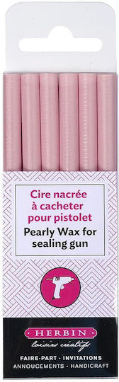 Bățuri Adezive Termofuzibile Pentru Pistol Silicon 0,7mm Roz Perlat Set 6 Bucăți