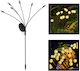 Garden waterproof Spiked Solar Light Ball Warm White with Photocell