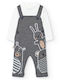 Kinder-Set mit Hose Sommer 2Stück Anthracite