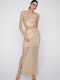Maxi Skirt Metallic