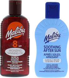 Malibu Tanning Oil Spf8 200ml + After Sun Balm 200ml