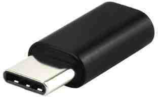 Green Lyca Конвертор micro USB / USB-C мъжки към micro USB женски Зелен 1бр