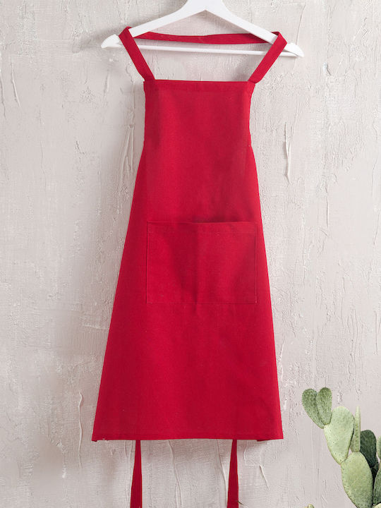 Rythmos Daily Apron Red 85x60cm
