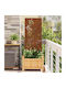 Vidaxl Decorative Garden Panel Sc Rusty 50 x 14...