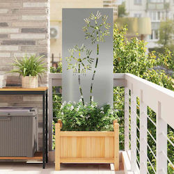 Vidaxl Placă Decorativă de Grădină Argintie 50 ...