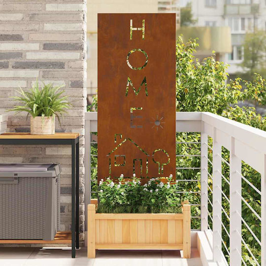 Vidaxl Διακοσμητική Πλάκα Κήπου Σκ Rusty 50 X 140 Cm Ανθεκτικό Ατσάλι