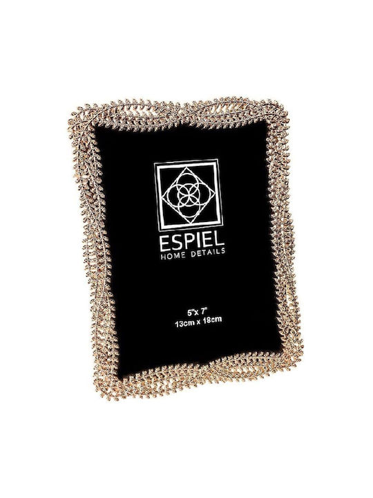 Espiel Metallic Photo Frame with Yellow Frame