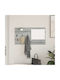 Hallway Furniture with Mirror & Hanger 90x10x50cm