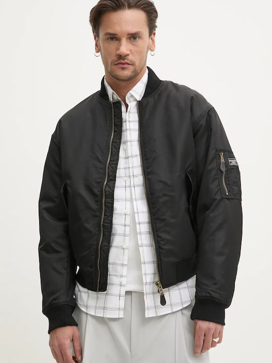 Jacke Bomber Wasserdicht und Winddicht Black