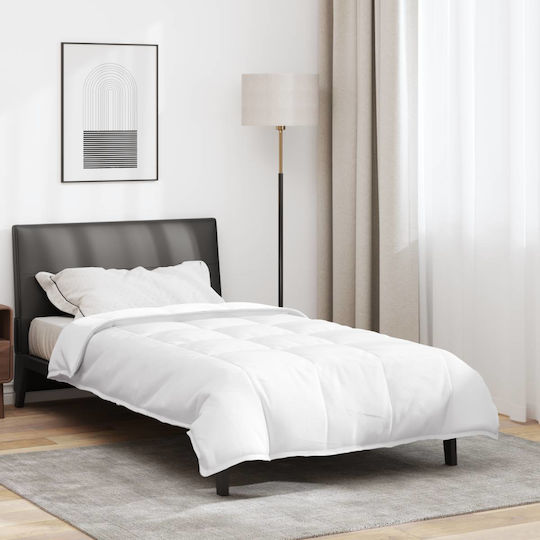 vidaXL Duvet Single Down 155x200cm White
