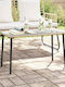 Sitting Room Outdoor Free Standing Rattan Table Natural 80x40x45cm