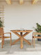 Masă Exterior Din Teak Teak 109x109x74cm