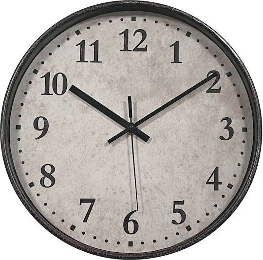 Ankor Silent Antique Wall Clock Plastic Brown Ø27.5cm