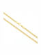 Forever Friends Gold Chain Neck 14K Thin Thickness 2.6mm and Length 45cm