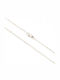 Forever Friends White Gold Chain Neck 14K Thin Thickness 1.5mm and Length 55cm