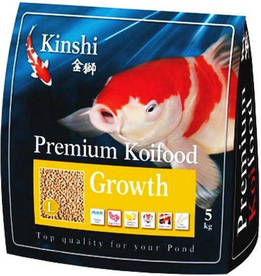 Fish Food Lake Pellet Growth Kinshi Premium Koifood Growth Pellet Food Fish 5 Kg
