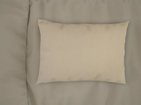Dimcol Μαξιλαροθήκη με Φάσα Beige 50x70εκ.