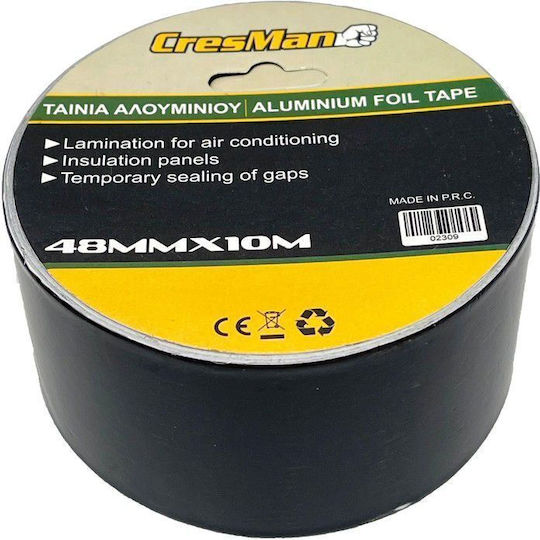 Cresman Self-Adhesive Aluminum Tape Black 48mmx10m 1pcs 1806008780000