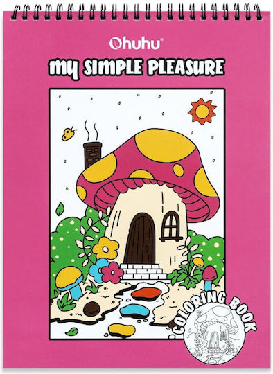Βιβλίo Ζωγραφικής Ohuhu Bleedproof Coloring Book My Simple Pleasure