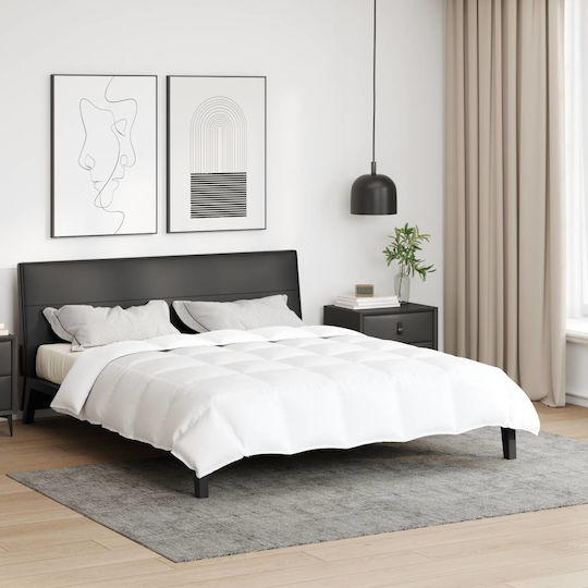 vidaXL Κουβέρτα King Size 260x220εκ. Λευκό