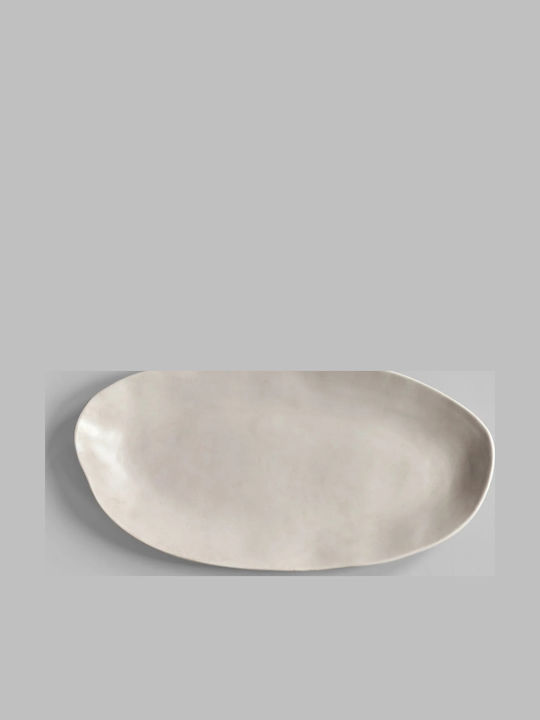 101 Copenhagen Oval Ceramic Decorative Platter White 50x26x4cm