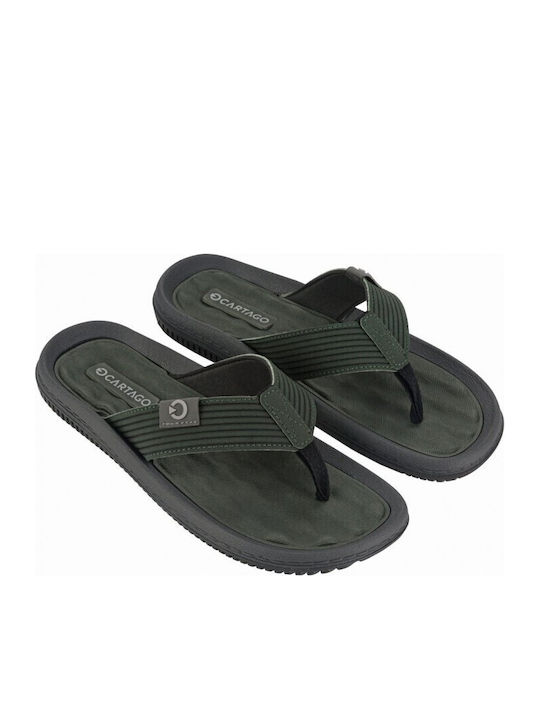 Cartago Ανδρικά Flip Flops Ανατομικά Πράσινα