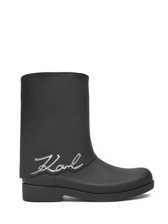 Women's Short Wellies Black