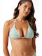 Green Triangle Bikini Top