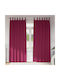 vidaXL vidaXL Vorhänge Fenster mit Obere Registerkarte Rote 140x260cm