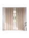 vidaXL vidaXL Vorhänge Fenster mit Tunnel Braune 140x260cm