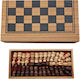 Set aus Holz-Spielsteinen & Würfeln für Backgammon Handgefertigt Rot / Schwarz / Weiß / Braun 1.5cm