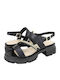Leather Sandals Black