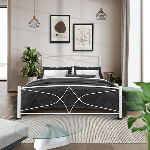 Ανδρος Κρεβάτι Ημίδιπλο για Στρώμα 110x190cm Λευκό Ανδρος Κρεβάτι Ημίδιπλο για Στρώμα 110x190cm Λευκό