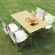 Summertiempo Metallic Camping Table Set Foldable